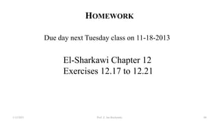 HOMEWORK
Due day next Tuesday class on 11-18-2013
El-Sharkawi Chapter 12
Exercises 12.17 to 12.21
1/12/2023 Prof. Z. Jan Bochynski 88
 