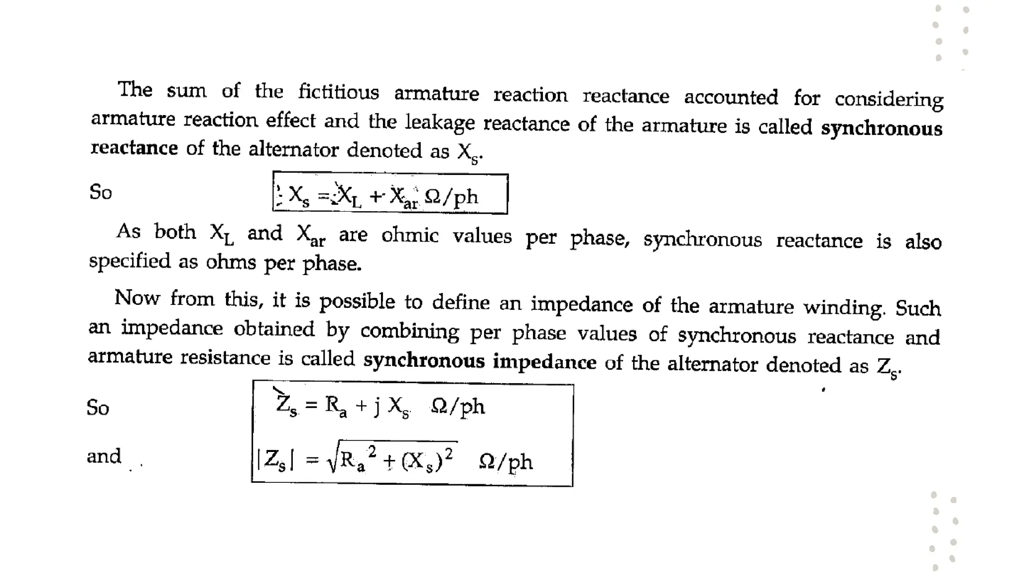 Synchronous Generator........................