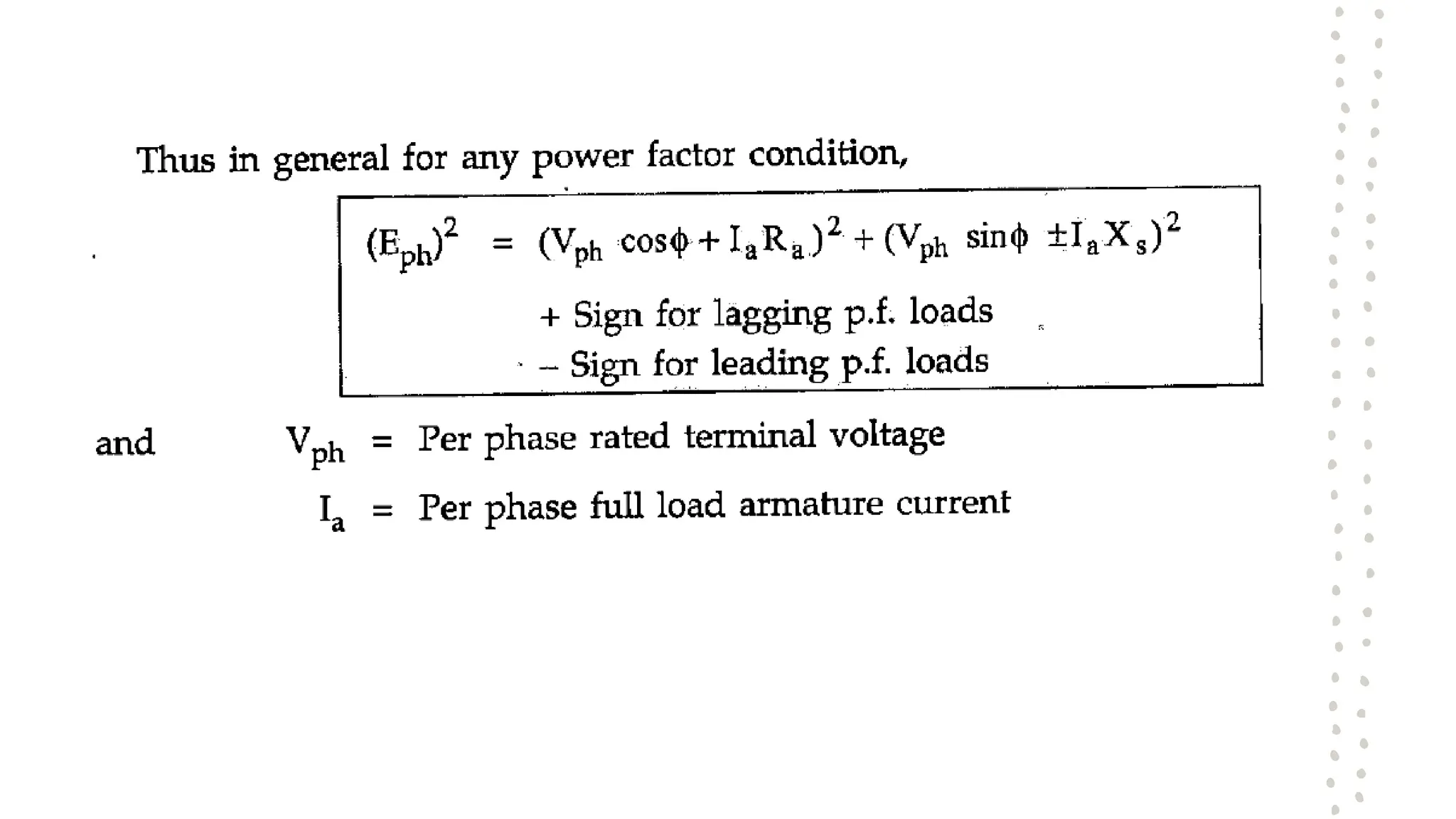 Synchronous Generator........................