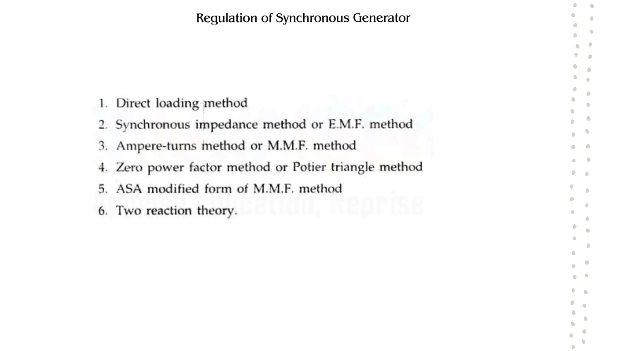 Synchronous Generator........................