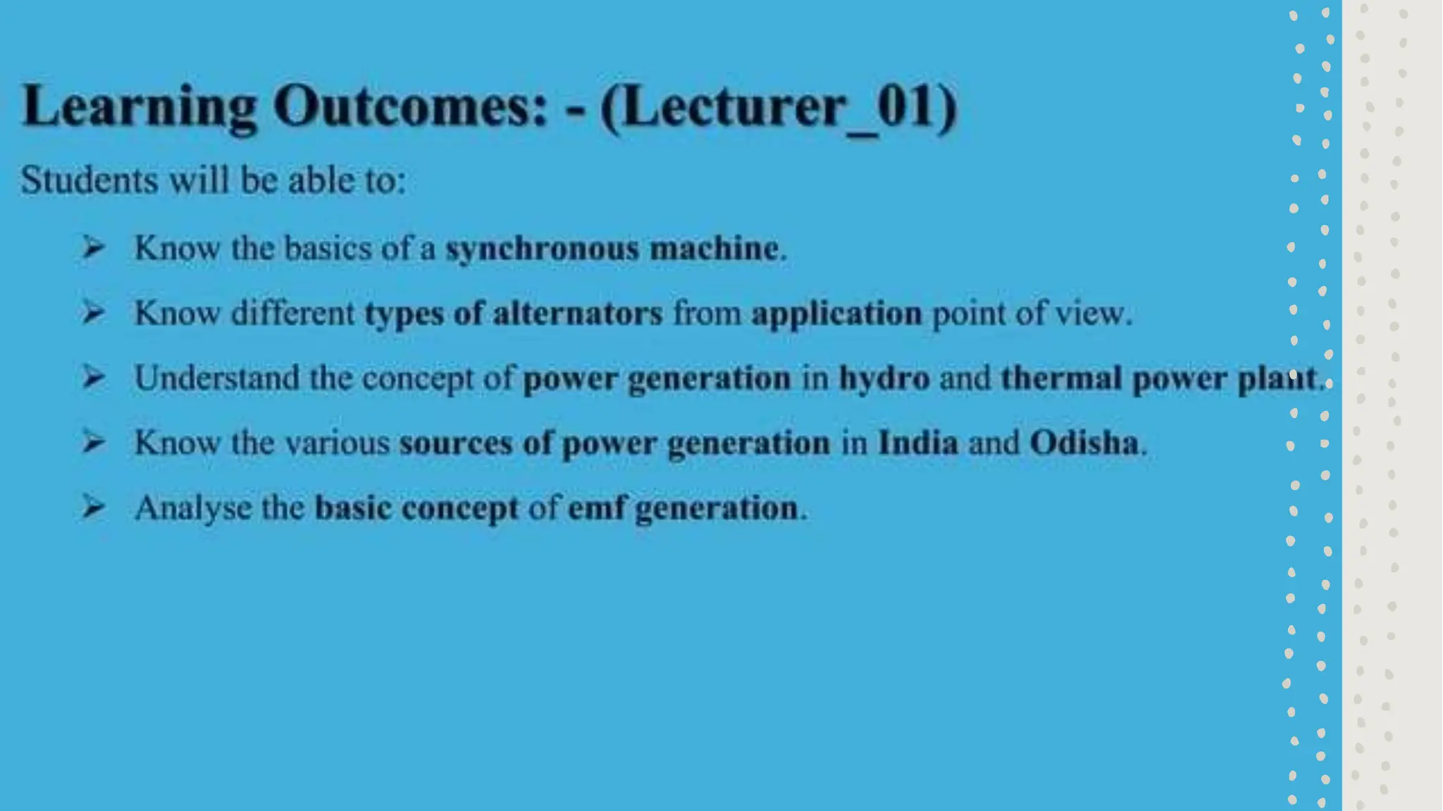 Synchronous Generator........................