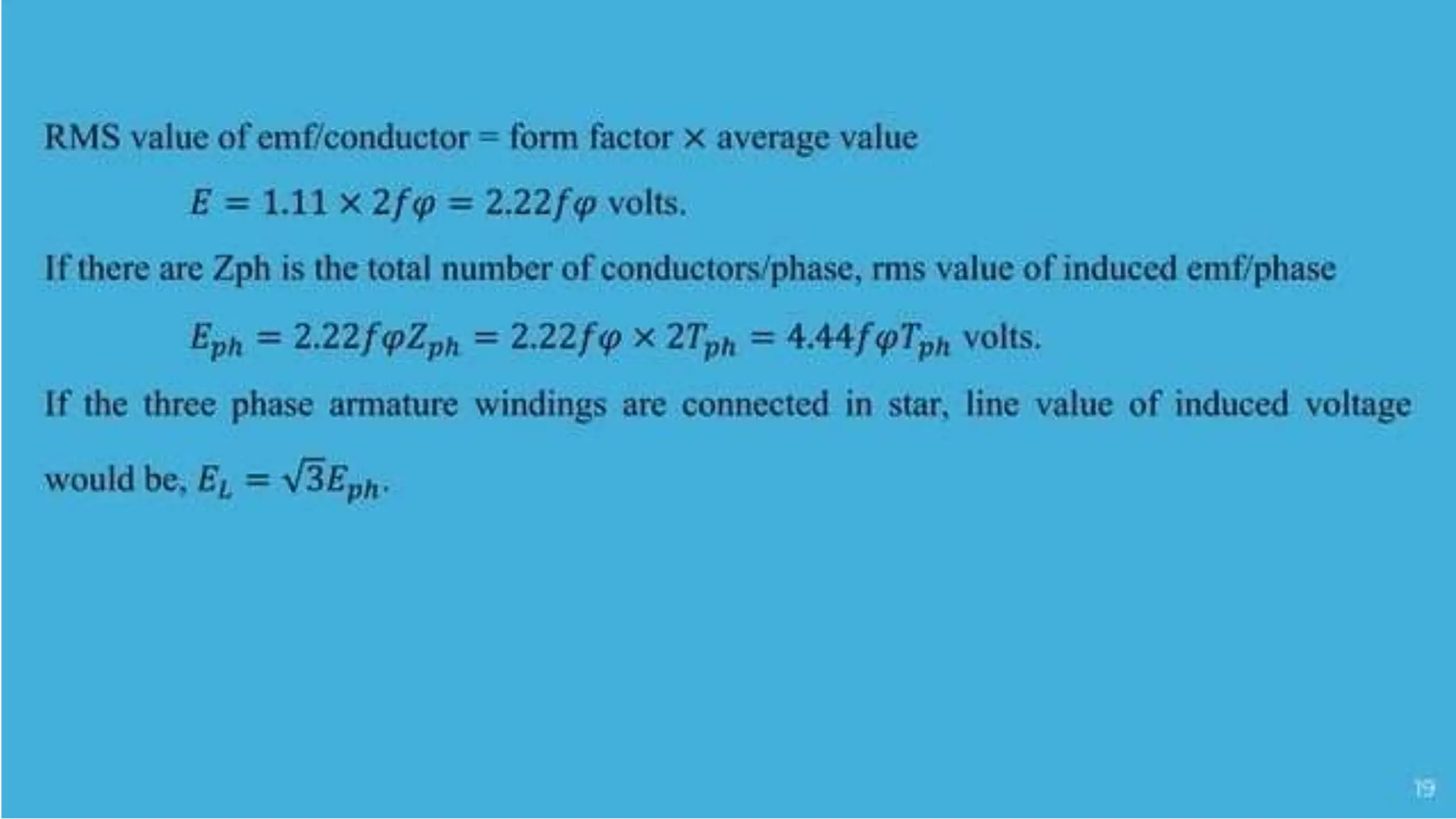 Synchronous Generator........................