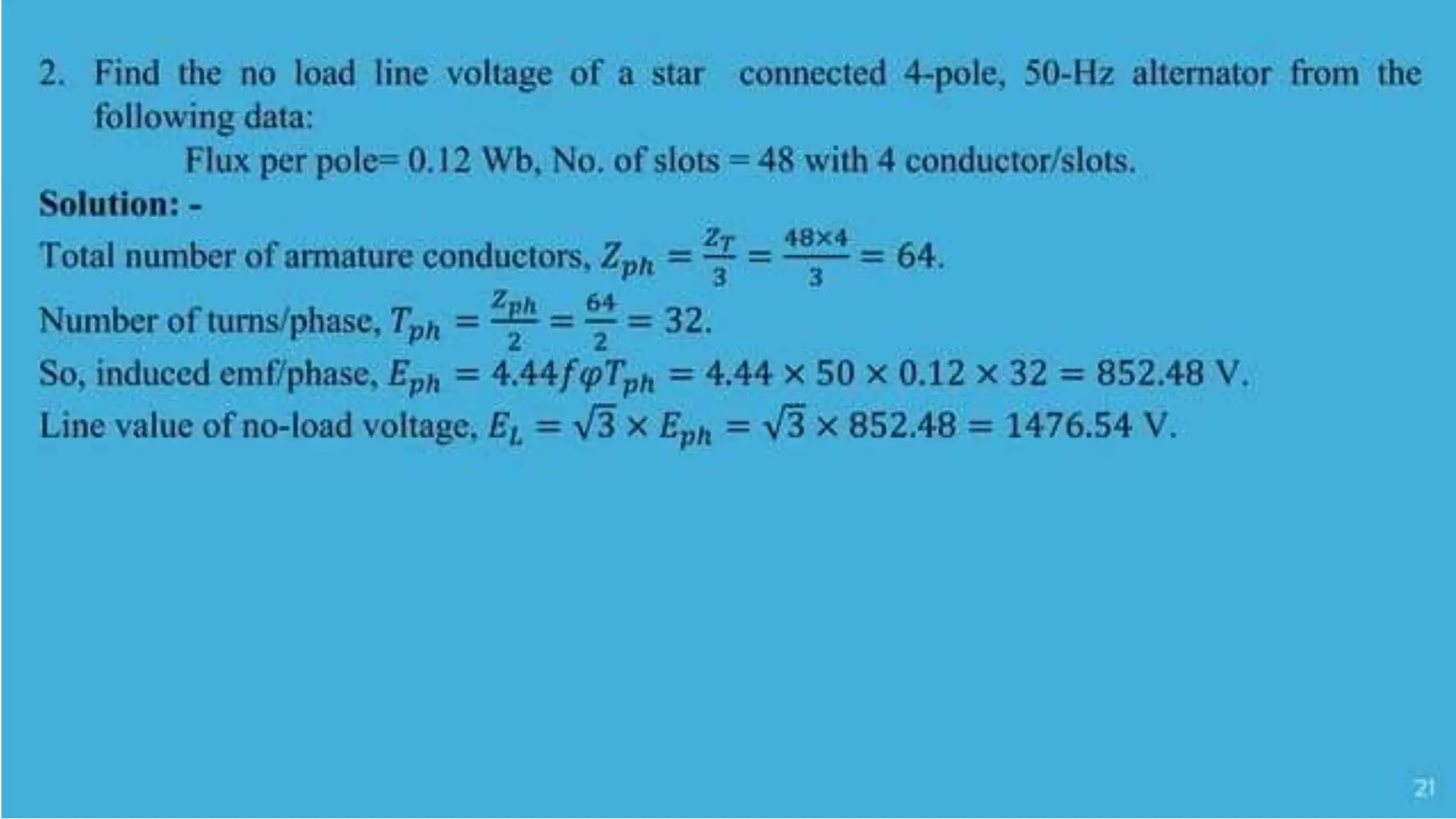 Synchronous Generator........................