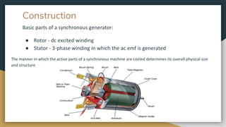 Synchronous Machine Parts Synchronous machine | PPTX