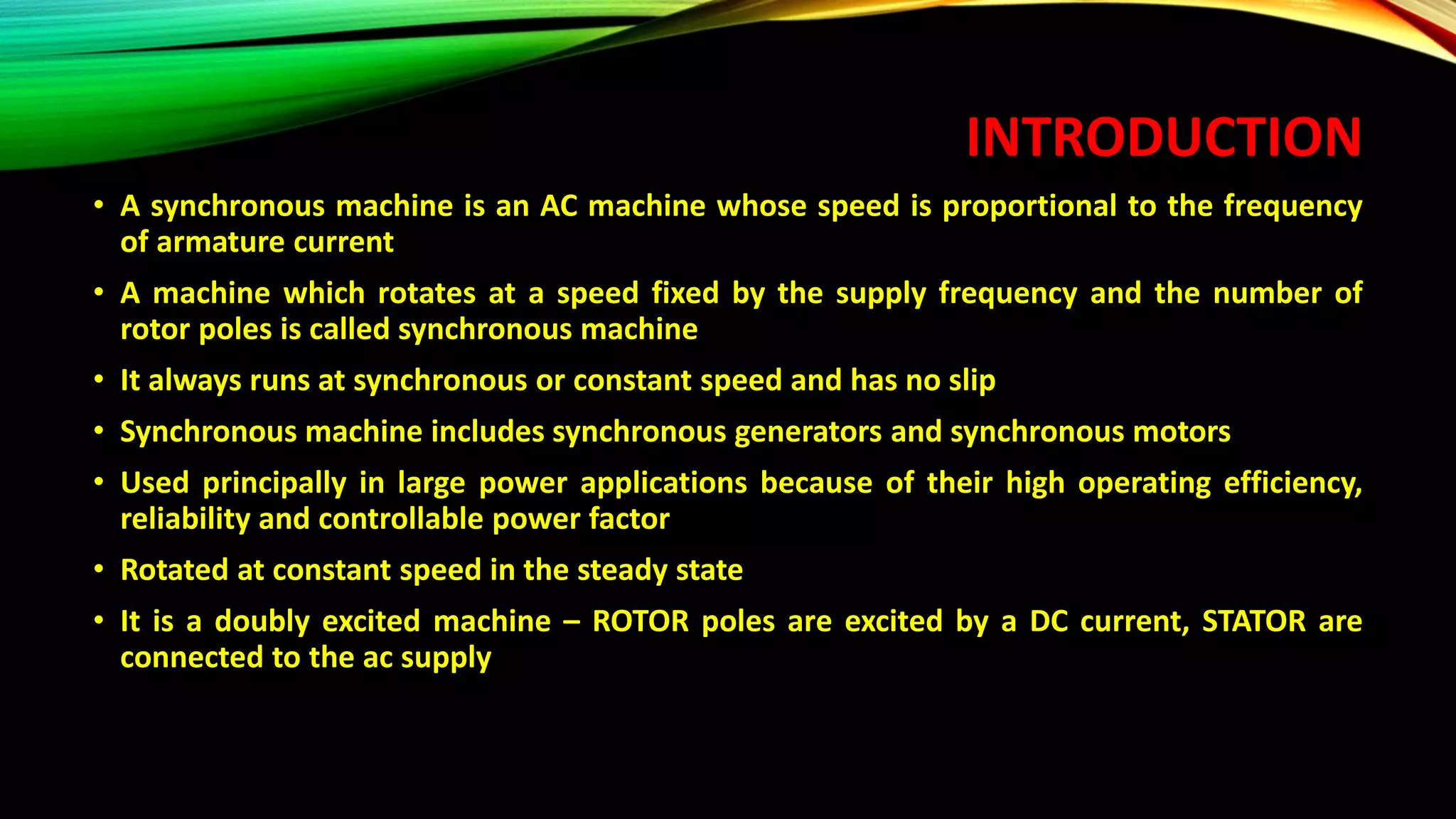 Synchronous machine | PPTX