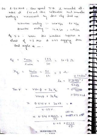 Synchronous machine NOTES, ACE ACADEMY