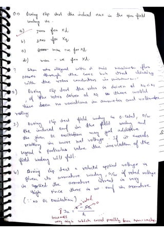 Synchronous machine NOTES, ACE ACADEMY