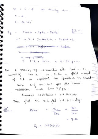 Synchronous machine NOTES, ACE ACADEMY