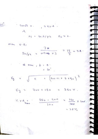 Synchronous machine NOTES, ACE ACADEMY