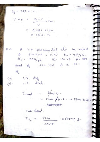 Synchronous machine NOTES, ACE ACADEMY