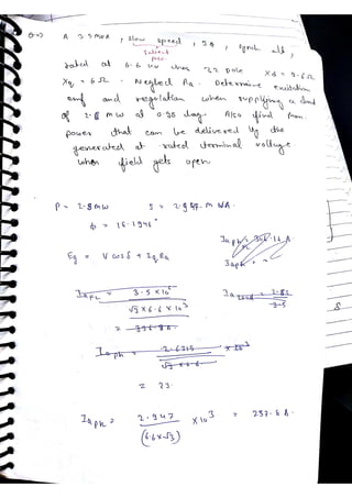 Synchronous machine NOTES, ACE ACADEMY