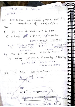 Synchronous machine NOTES, ACE ACADEMY