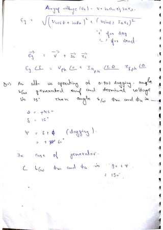 Synchronous machine NOTES, ACE ACADEMY