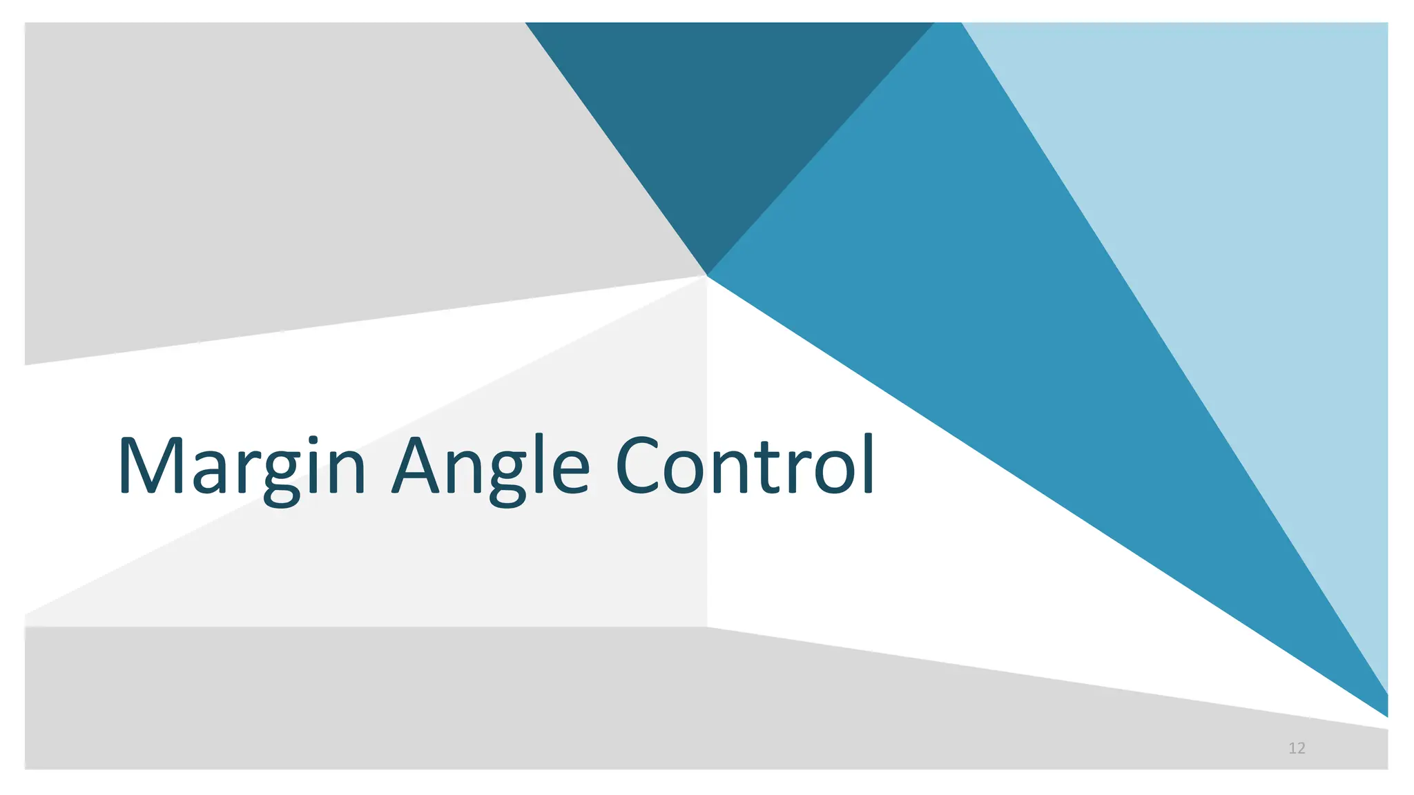 Margin Angle Control
12
 