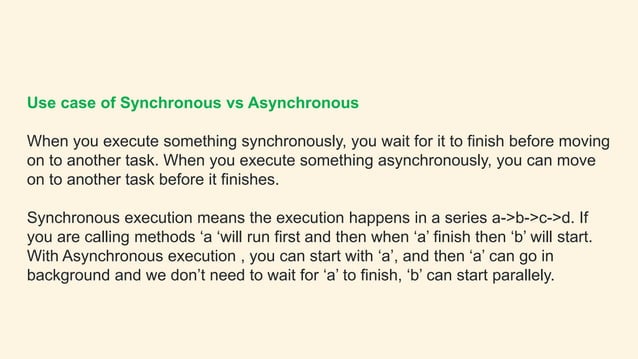 Synchronous vs Asynchronous Programming | PPTX | Programming Languages ...