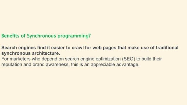 Synchronous vs Asynchronous Programming | PPTX | Programming Languages ...