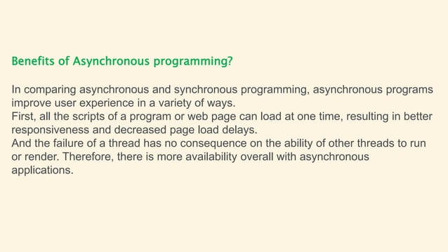Synchronous vs Asynchronous Programming | PPTX | Programming Languages ...