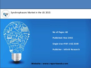 Synchrophasors Market in the US 2015
Website : www.reportsweb.com
No of Pages: 68
Published: Nov 2015
Single User PDF: US$ 2500
Publisher : Infiniti Research
 