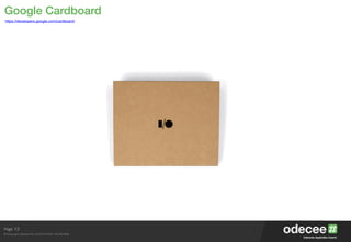 Page
© Copyright Odecee Pty Ltd 2012 (ACN 126 302 869)
Google Cardboard
https://developers.google.com/cardboard/
13
 
