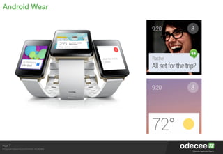 Page
© Copyright Odecee Pty Ltd 2012 (ACN 126 302 869)
Android Wear
7
 