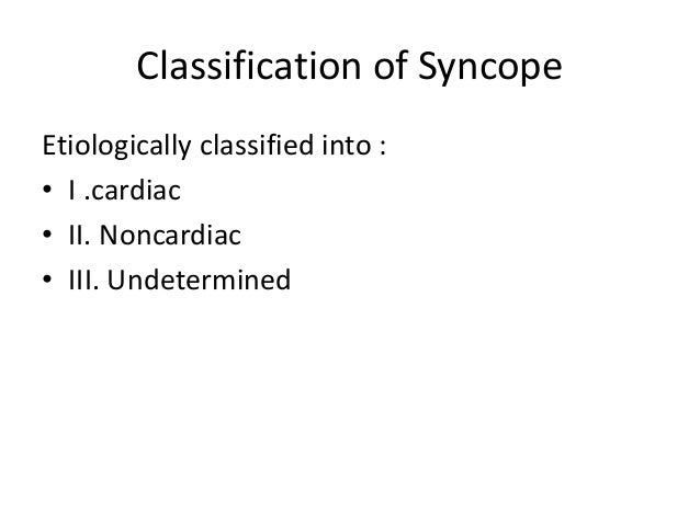 Syncope