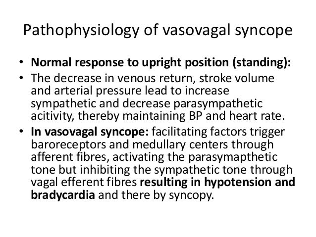 syncope cardioinhibitory form of vasovagal syncope