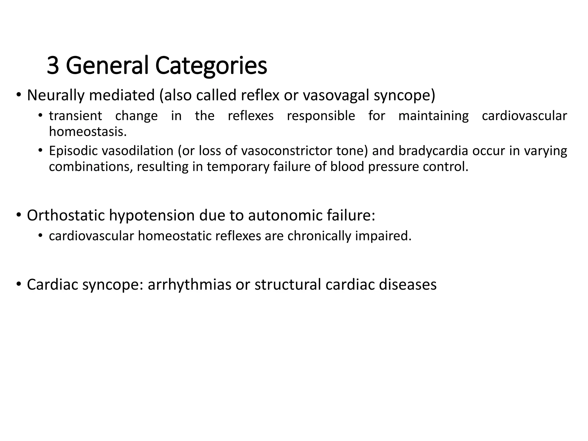 Syncope and arterial hypertension: emergence in cardiology | PPT
