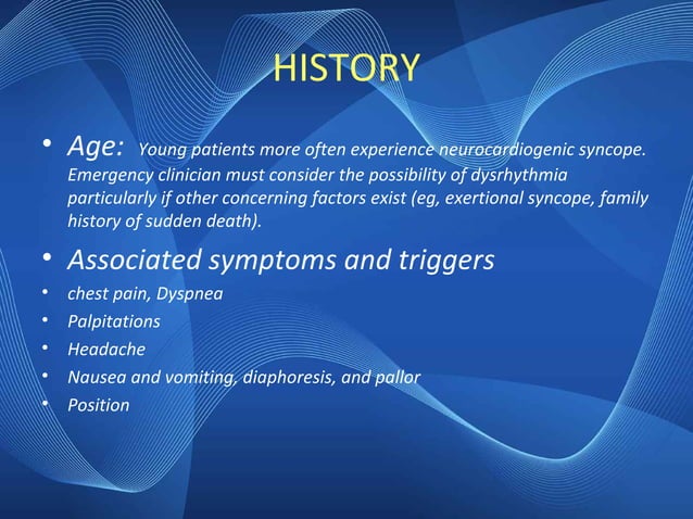Approach to Syncope | PPT | Heart and Cardiovascular Diseases ...
