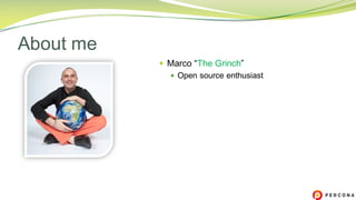 — Marco “The Grinch”
— Open source enthusiast
About me
 