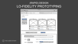(RAPID) DESIGN
LO-FIDELITY PROTOTYPING
 