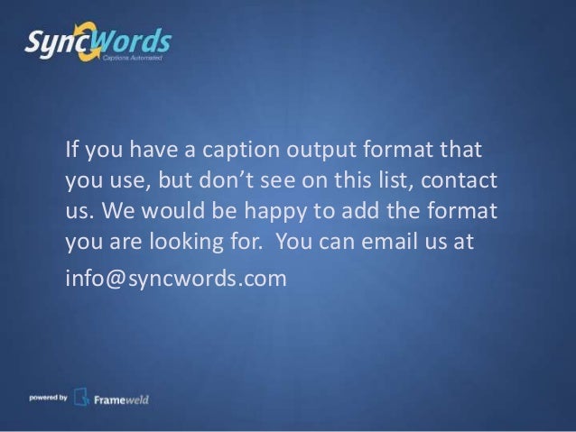 Caption File Format – SRT File Format – XFXRTA