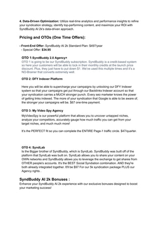 Introducing SyndBuddy AI: The Ultimate OTO for Boosting Your Online Syndication