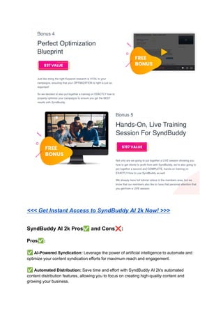 Introducing SyndBuddy AI: The Ultimate OTO for Boosting Your Online Syndication