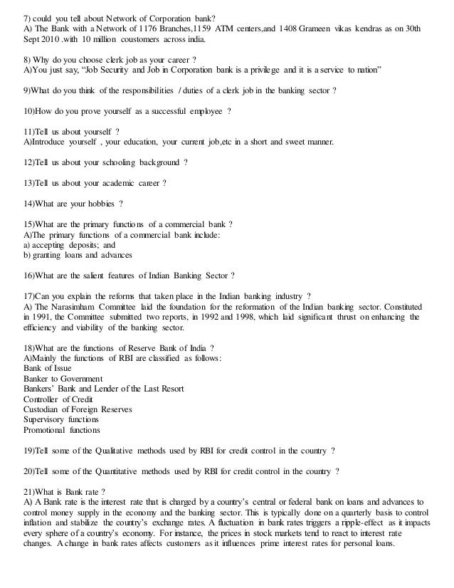 Syndicate Bank Interview Questions  Answers  PO PGDBF 