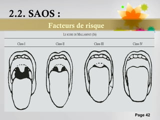 2.2. SAOS :
        Facteurs de risque




                             Page 42
 