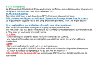 SYNDROME DE CUSHING Conduite a tenir .pptx