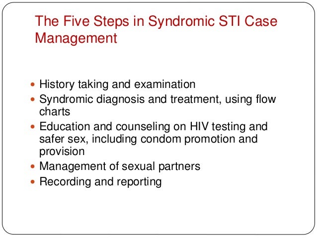 Sti Syndromic Management Chart