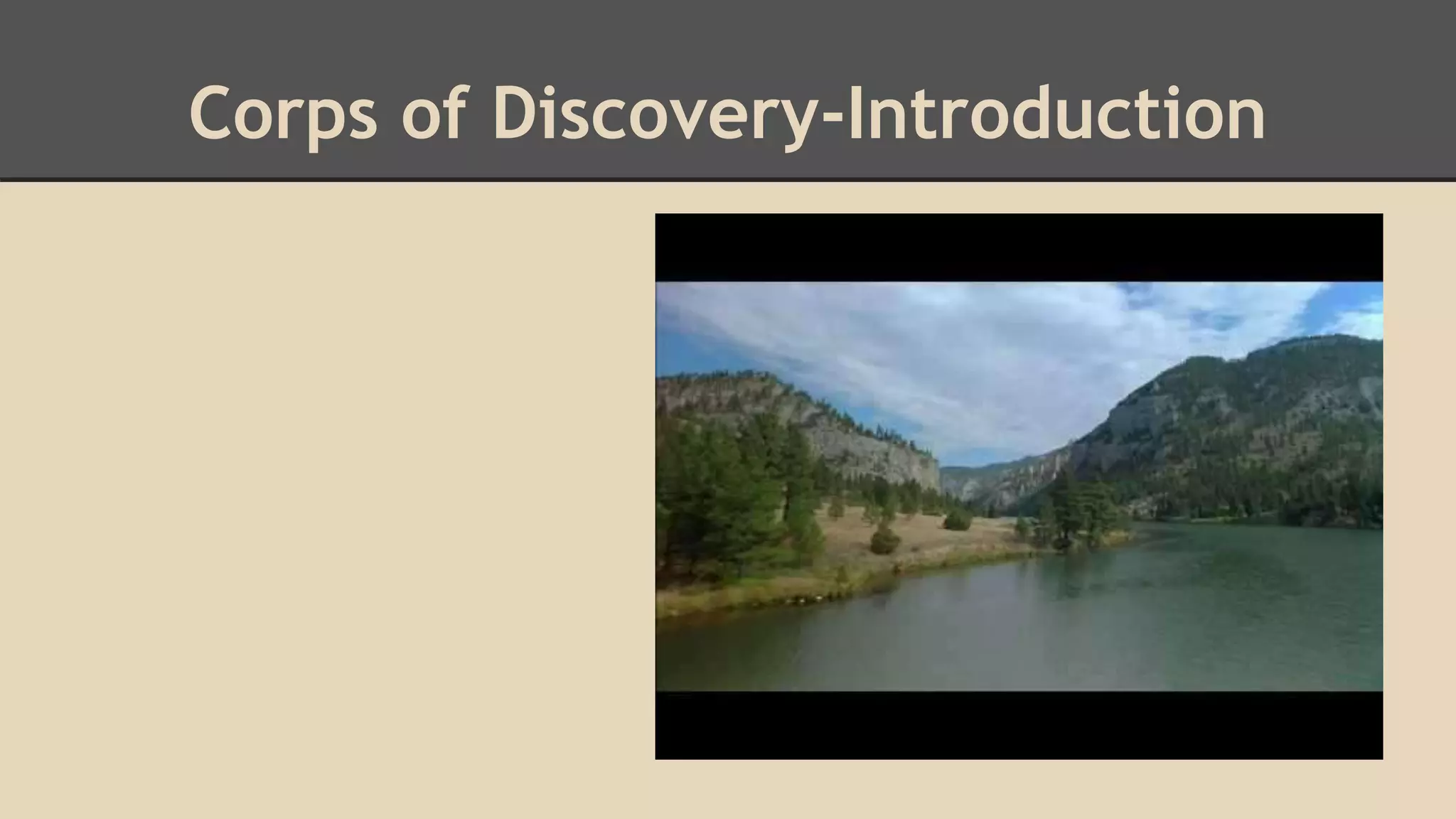 Corps of Discovery-Introduction
 