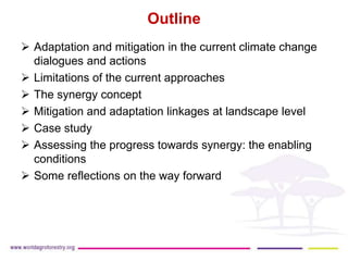 Synergies between mitigation and adaptation..ppt glf nov 16