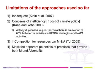 Synergies between mitigation and adaptation..ppt glf nov 16