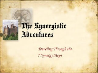 The Synergistic
Adventures
     Traveling Through the
     7 Synergy Steps
 