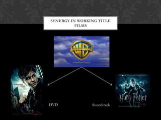 SYNERGY IN WORKING TITLE
FILMS

DVD

Soundtrack

 