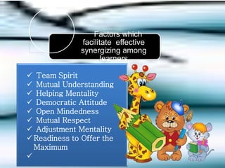 Synergy- Educational Implications