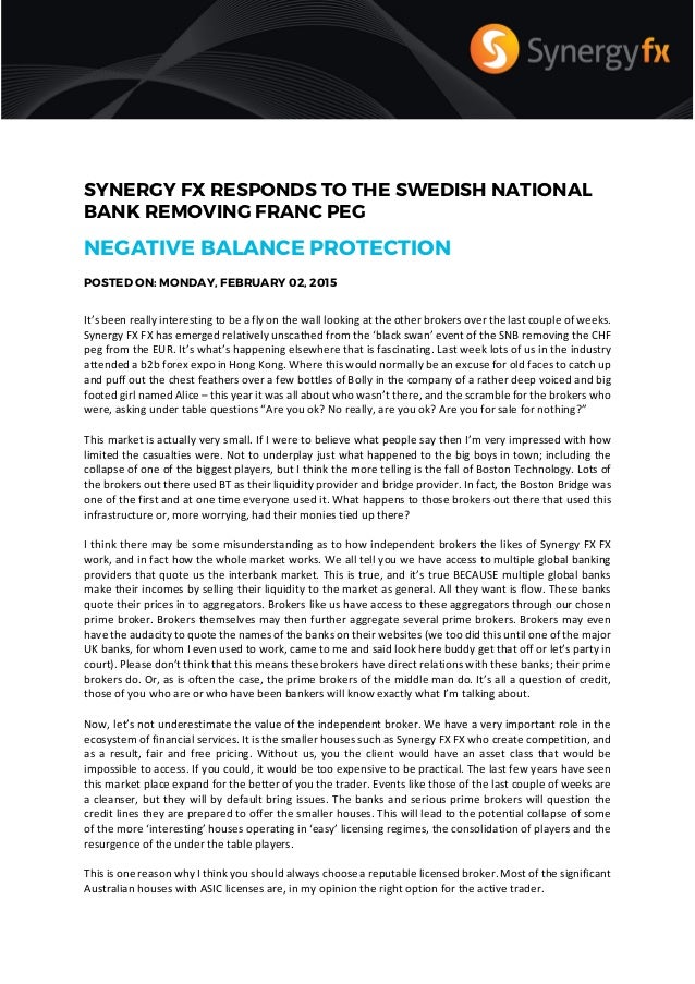 Synergy Fx Negative Balance Protection - 