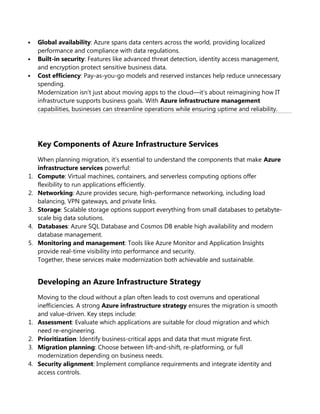 Azure Infrastructure Modernization: Migrating Legacy Apps and Data to ...