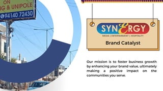 Brand Catalyst
Our mission is to foster business growth
by enhancing your brand value, ultimately
making a positive impact on the
communities you serve.
 