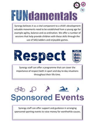 Synergy Sports Academy Prospectus | PDF