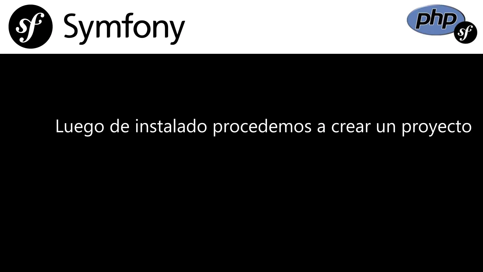 Luego de instalado procedemos a crear un proyecto
 