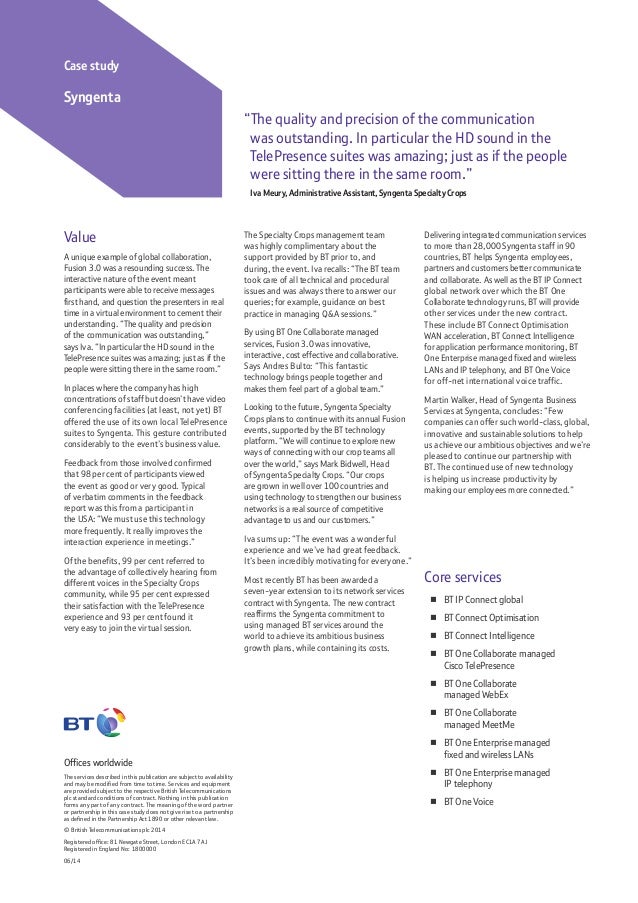 Explain how syngenta's values contribute to its success image