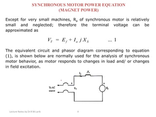 Synhronous motor equivalent circuit | PDF